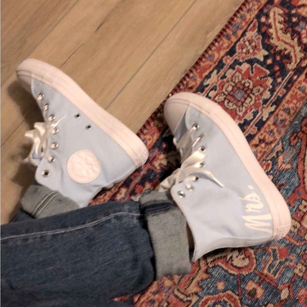 Limited Edition Custom Chuck Taylor All Star Converse-Wedding/Bride Sneakers